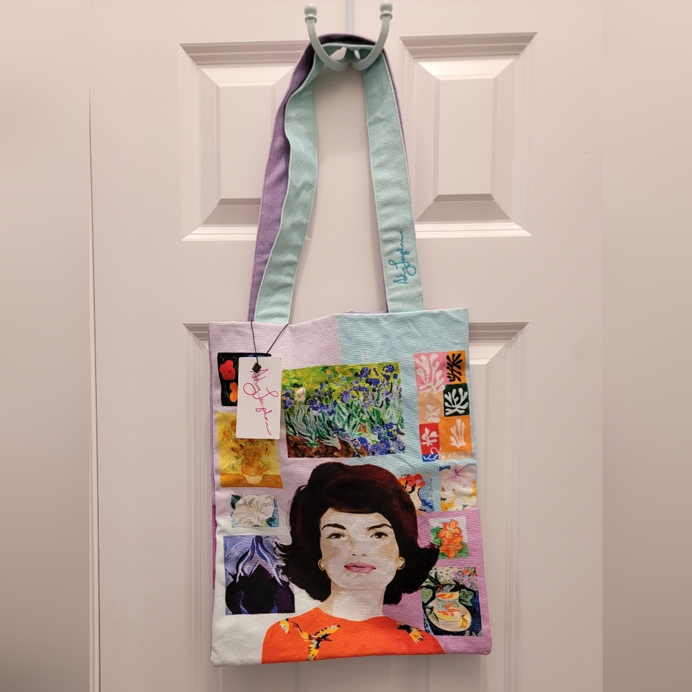 NWT ASHLEY LONGSHORE TOTE W/ MAYA ANGELOU & JACKIE O